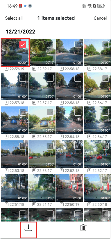 download files