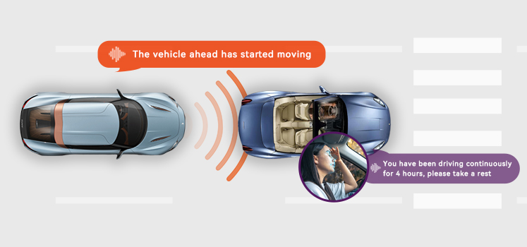 the vehicel ahead has stated moving MB