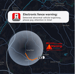 Instant alerts with geofencing and vehicle boundary monitoring