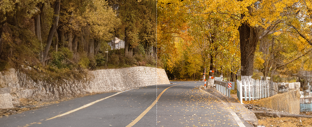 DDPAI Mini 7X Realcube 2.0 image enhancement comparison